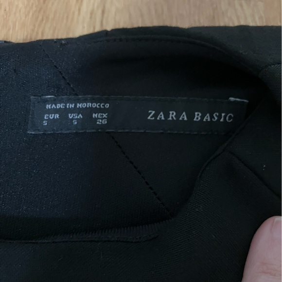 Zara Basics Black Sheath Dress - Picture 3 of 9